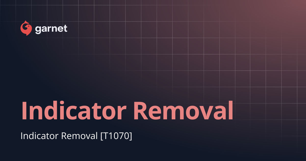 Indicator Removal | Mitre