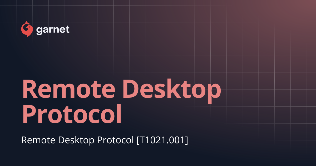 Remote Desktop Protocol | Mitre
