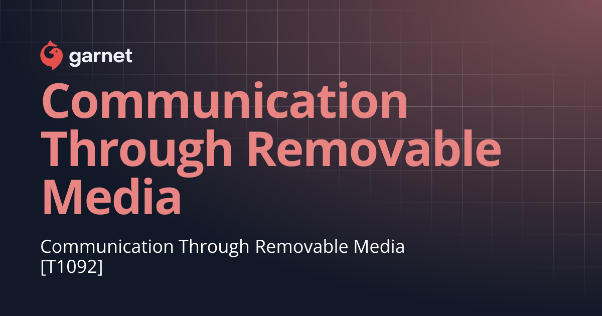 Communication Through Removable Media | Mitre