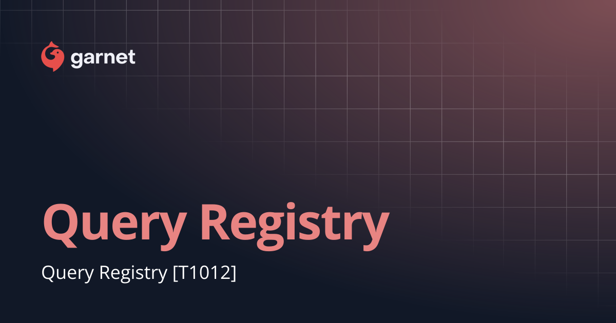 Query Registry | Mitre
