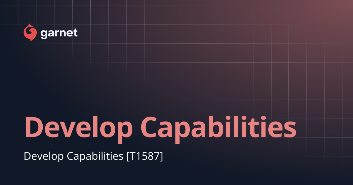 Develop Capabilities | Mitre