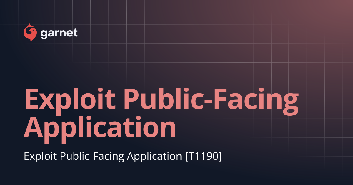 Exploit Public-Facing Application | Mitre