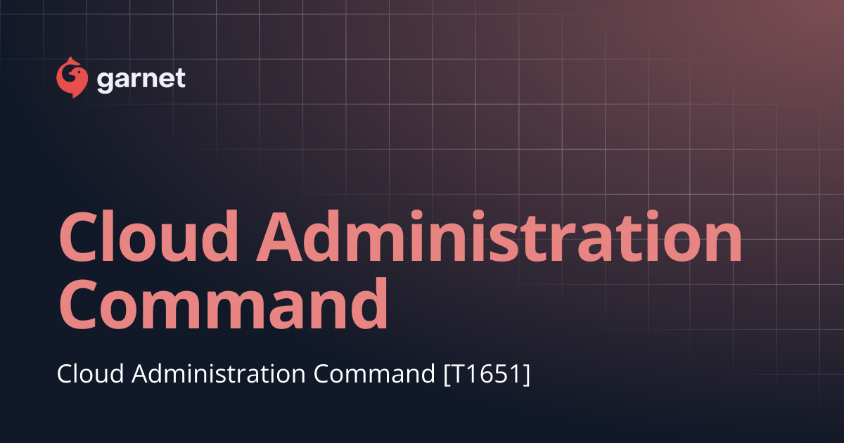 Cloud Administration Command | Mitre